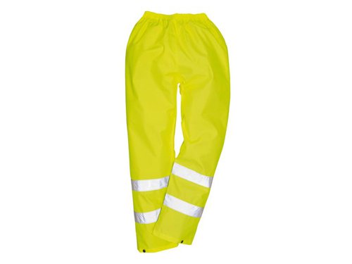 PWT S469 Hi-Vis Yellow Traffic Trousers - M (Waist 33-34in)