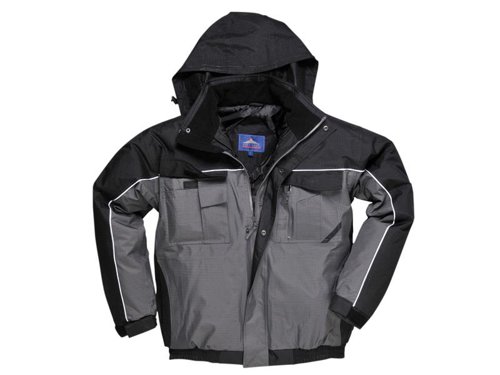 PWT S561 Bomber Jacket Black/Grey - M (40-41in)