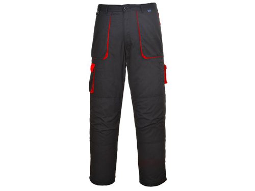 PWT TX11 Texo Contrast Trousers Black/Red - XL