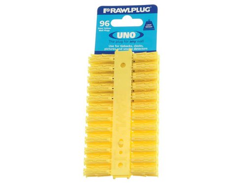 Rawlplug Yellow UNO® Plugs 5 x 24mm (Card 96)