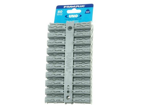 Rawlplug Grey UNO® Plugs 10 x 36mm (Card 80)