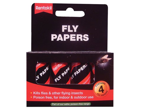 RKLFF40 Rentokil Fly Papers (Pack 4)