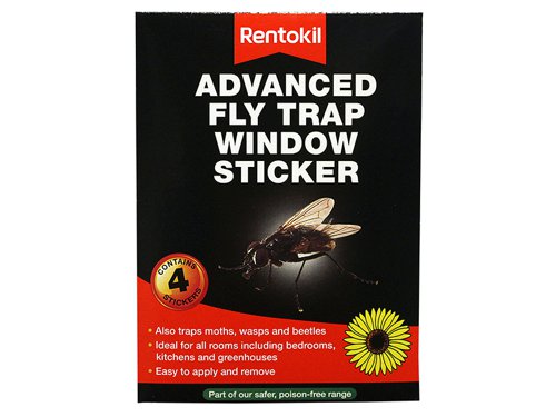 RKLFW35 Rentokil Advanced Window Fly Traps (Pack 4)