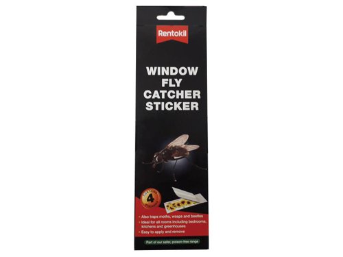 Rentokil Window Fly Catcher Stickers (Pack 4)
