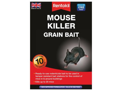 RKLPSM22 Rentokil Mouse Killer Grain Bait (Sachets 10)