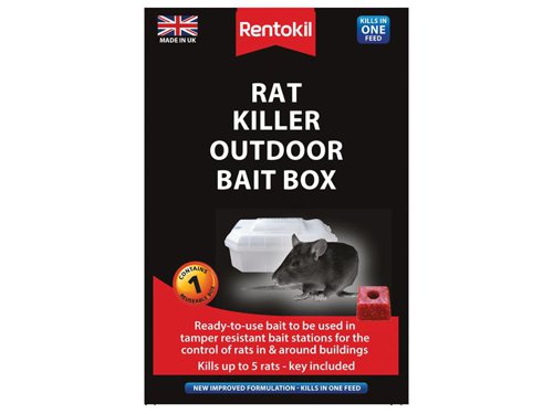 RKLPSR71 Rentokil Rat Killer Outdoor Bait Box
