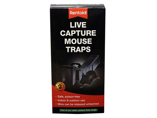 RKL Live Capture Mouse Traps (Twin Pack)