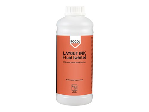 ROC57044 ROCOL LAYOUT INK Fluid White 1 litre
