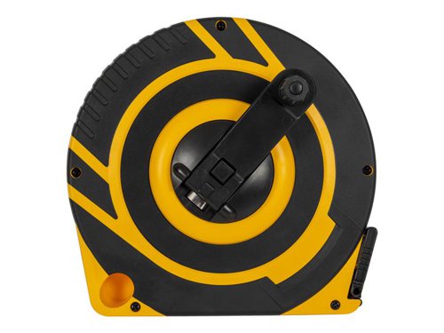 The Roughneck® Closed Long Tape features double-injected ABS housing with tough TPR casing to provide outstanding protection and durability. Wide, easy to read, fibreglass blade with a blade guard coating for protection. Geared mechanism with 3:1 retrieve ratio for fast and smooth blade retraction. Turning up to 1.3m in just 1 rotation, reducing time and effort. Innovative handle drive release mechanism prevents handle rotation when drawing tape. Unique, ergonomic one-hand grip vastly improves handling and comfort.Accuracy: EC Class II.