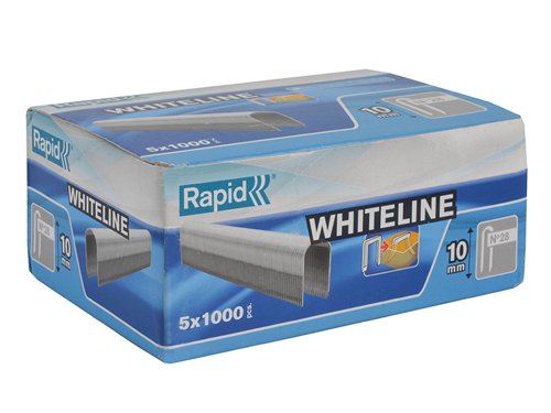 RPD 28/10 10mm DP x 5m White Staples (Box 1000 x 5)
