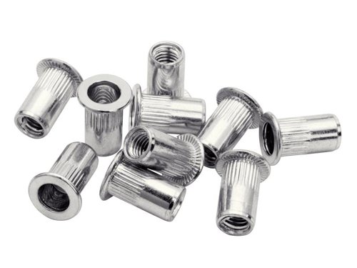 RPD5000673 Rapid Steel Rivet Nuts M6 (Pack 20 + Free Drill Bit)