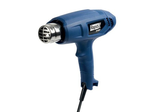 The Rapid R1600 Hot Air Gun is suitable for all kinds of light DIY and home jobs such as defrosting freezers, waxing skis, removing stickers and much more. It features two airflow levels with a temperature range of 400-550°C, overheating protection and a stable workbench position for hands-free work.Specifications:Input Power: 1,600W.Temperature Range: 400-550°C.Airflow: 300 L/min.