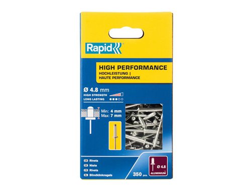 Rapid High Performance Rivets 4.8 x 10mm (Box 350)