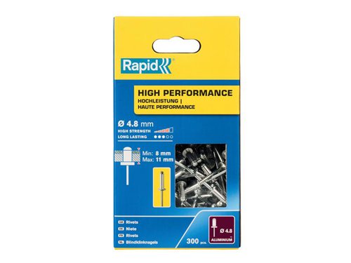 Rapid High Performance Rivets 4.8 x 14mm (Box 300)