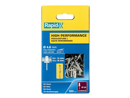 Rapid High Performance Rivets 4.8 x 20mm (Box 250)