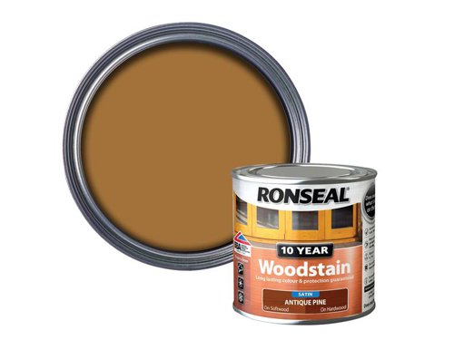 RSL10WSAP250 Ronseal 10 Year Woodstain Antique Pine 250ml