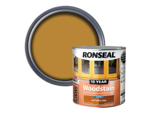 RSL10WSNO750 Ronseal 10 Year Woodstain Natural Oak 750ml
