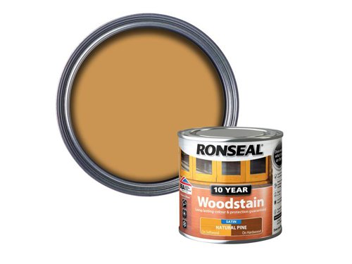 RSL10WSNP250 Ronseal 10 Year Woodstain Natural Pine 250ml