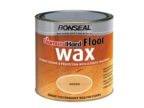 Ronseal Diamond Hard Floor Wax Natural Oak 2.5 litre