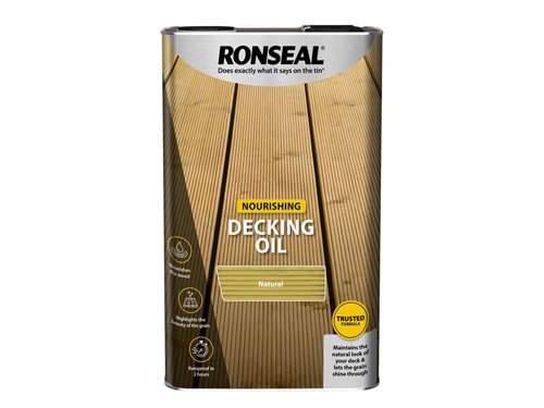 Ronseal Decking Oil Natural Clear 5 litre