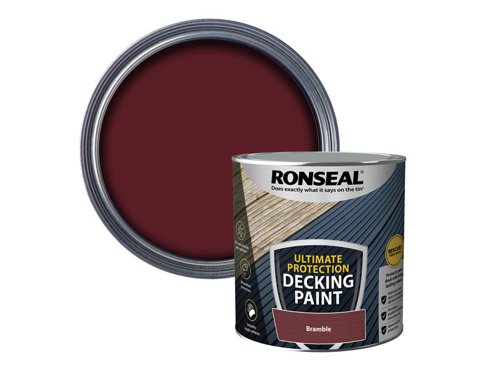 RSLDPB25L Ronseal Ultimate Protection Decking Paint Bramble 2.5 litre