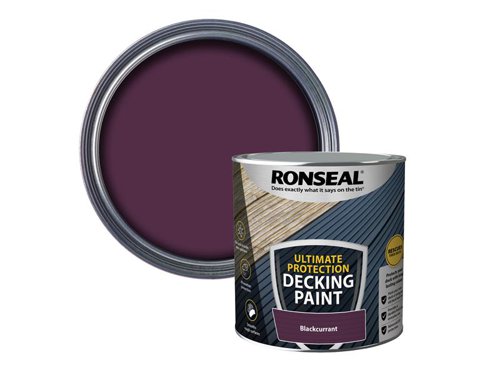 RSLDPBC25L Ronseal Ultimate Protection Decking Paint Blackcurrant 2.5 litre