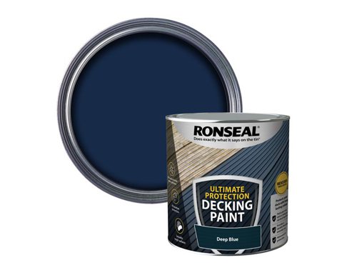 Ronseal Ultimate Protection Decking Paint Deep Blue 2.5 litre