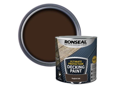 RSLDPEO25L Ronseal Ultimate Protection Decking Paint English Oak 2.5 litre