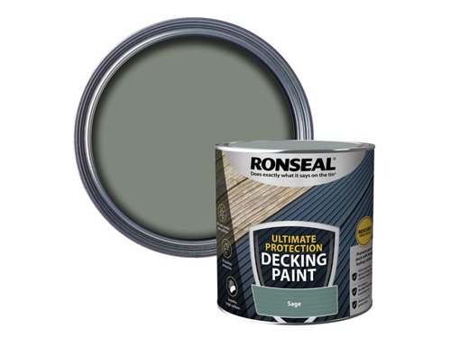 RSLDPS25L Ronseal Ultimate Protection Decking Paint Sage 2.5 litre
