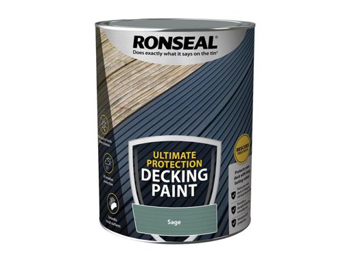 RSLDPS5L Ronseal Ultimate Protection Decking Paint Sage 5 litre