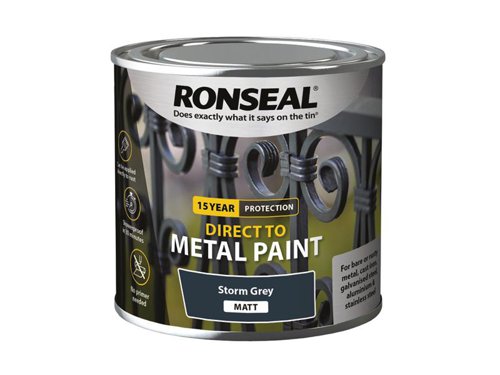 Ronseal Direct to Metal Paint Storm Grey Matt 250ml