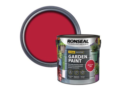 Ronseal Garden Paint Moroccan Red 2.5 litre