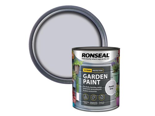 RSLGPPG750 Ronseal Garden Paint Pewter Grey 750ml