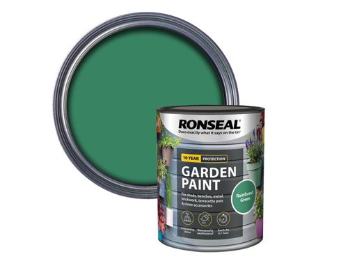 Ronseal Garden Paint Rainforest Green 750ml