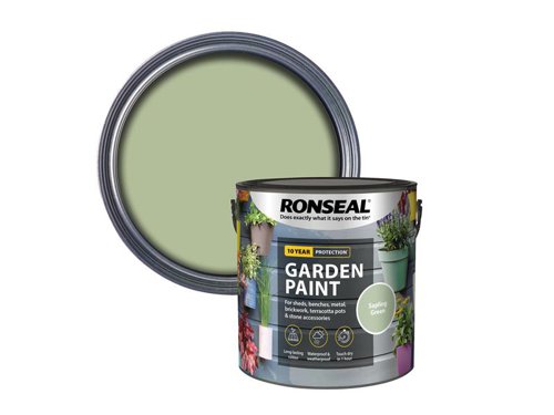 RSLGPSG25L Ronseal Garden Paint Sapling Green 2.5 litre
