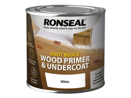 Ronseal Knot Block Primer & Undercoat White 250ml