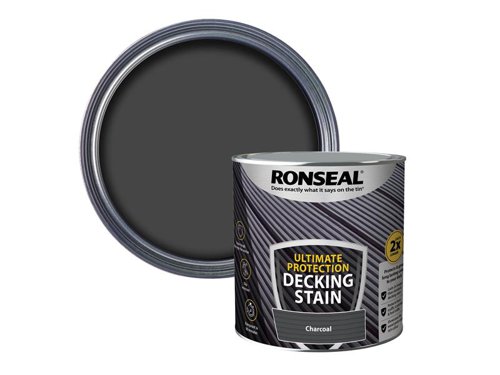 RSLNUDSC25L Ronseal Ultimate Protection Decking Stain Charcoal 2.5 litre