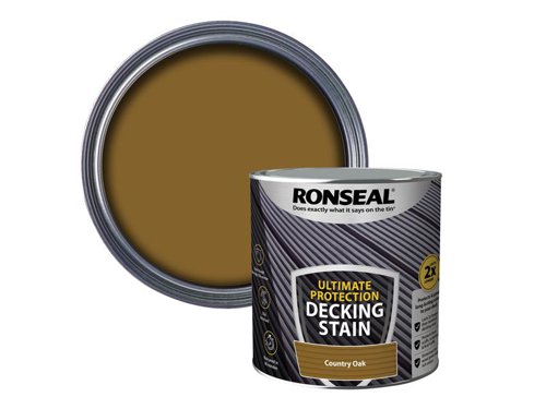 RSLNUDSCO25L Ronseal Ultimate Protection Decking Stain Country Oak 2.5 litre