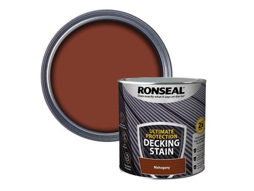 RSLNUDSRM25L Ronseal Ultimate Protection Decking Stain Rich Mahogany 2.5 litre