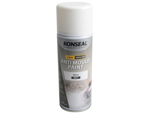 Ronseal 6 Year Anti Mould Aerosol White Matt 400ml