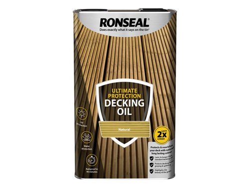 RSLUDON5L Ronseal Ultimate Protection Decking Oil Natural 5 litre