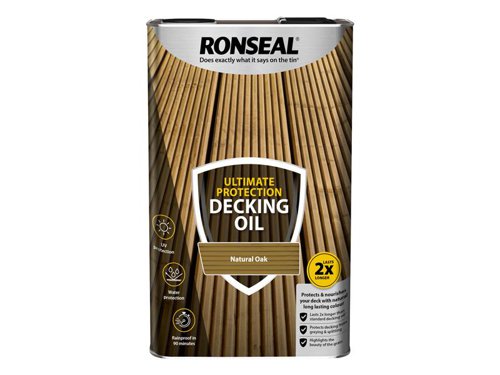 RSLUDONO5L Ronseal Ultimate Protection Decking Oil Natural Oak 5 litre