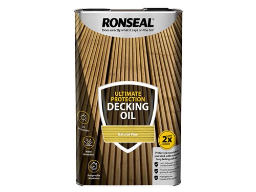 RSLUDONP5L Ronseal Ultimate Protection Decking Oil Natural Pine 5 litre