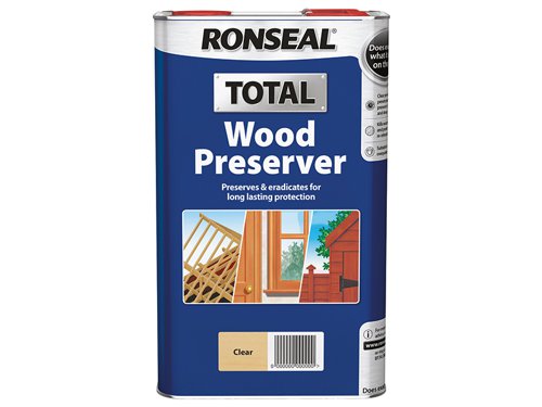 RSLWPCL5L Ronseal Total Wood Preserver Clear 5 litre