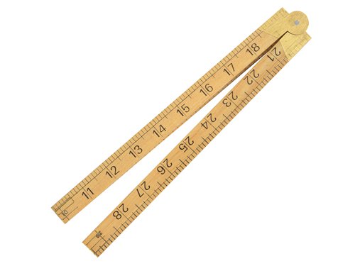 RST073P R.S.T. Wooden 4 Fold Rule 1m / 39in (Blister packed)