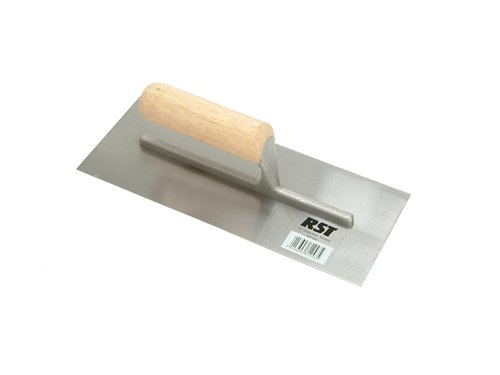 RST124C R.S.T. Plasterer's Finishing Trowel Straight Wooden Handle 11 x 4.1/2in