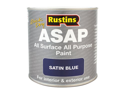 RUSASAPBL250 Rustins ASAP Paint Blue 250ml
