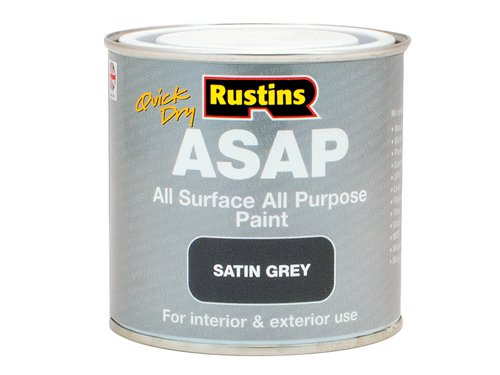 RUSASAPGR1L Rustins ASAP Paint Grey 1 Litre