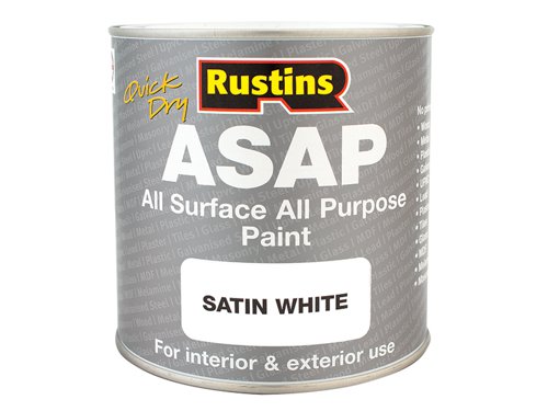 RUSASAPW250 Rustins ASAP Paint White 250ml