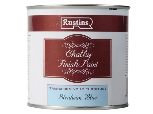 Rustins Chalky Finish Paint Blenheim Blue 250ml